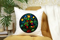 Stained Glass Christmas Tree Clipart Bundle Product Image 6