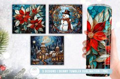 Stained Glass Christmas Tumble Sublimation Bundle Product Image 1