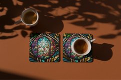 37 Flower Stained Glass Clipart and 24 Stained Glass BG Product Image 5