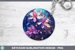 GorgeousStained Glass Keychain design.