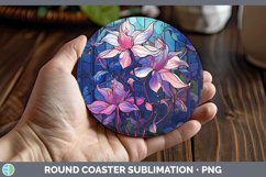 GorgeousStained Glass Round Coaster design.