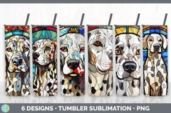 Bundle of six Painted Glass Dalmatians Tumbler designs.
