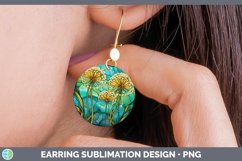 GorgeousStained Glass Round Earrings design.