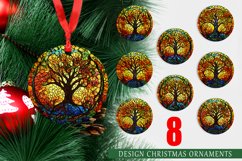 Christmas Ornaments Stained Glass Tree Product Image 1