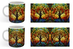 Stained Glass Tree | Mug sublimation design Product Image 3