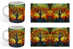 Stained Glass Tree | Mug sublimation design Product Image 4