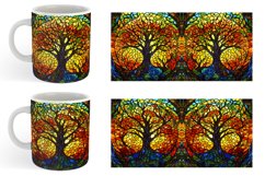 Stained Glass Tree | Mug sublimation design Product Image 6
