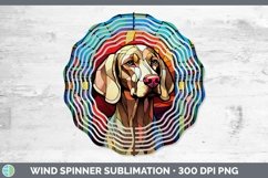 GorgeousStained Glass Dog Wind Spinner design.