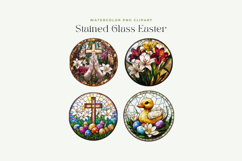 Stained Glass Easter Clipart Product Image 2