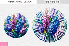 Stained Glass Spring Flower Wind Spinner Design Product Image 1