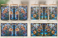 Stained Glass Flowers Glass Can Wraps Product Image 3