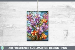 GorgeousStained Glass Flowers Air Freshener design.