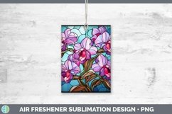 GorgeousStained Glass Flowers Air Freshener design.