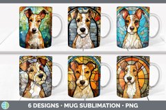 Bundle of six Painted Glass Fox Terriers Mug Wrap designs.