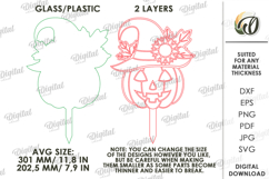 Stained Glass Garden Stakes Laser Cut. Plant Stakes SVG Product Image 2
