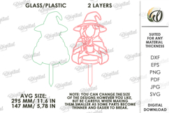 Stained Glass Garden Stakes Laser Cut. Plant Stakes SVG Product Image 3