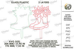 Stained Glass Garden Stakes Laser Cut. Plant Stakes SVG Product Image 4