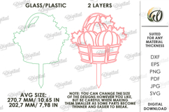 Stained Glass Garden Stakes Laser Cut. Plant Stakes SVG Product Image 4