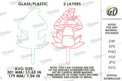 Stained Glass Garden Stakes Laser Cut. Plant Stakes SVG Product Image 2
