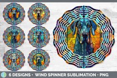 Bundle of six Painted Glass Great Danes Wind Spinner designs.