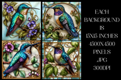 Hummingbird Backgrounds, Stained Glass Hummingbird, s1 Product Image 2