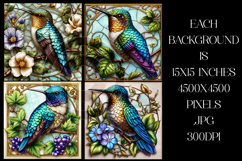 Hummingbird Backgrounds, Stained Glass Hummingbird, s2 Product Image 2