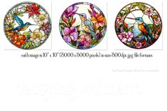 Hummingbird Wind Spinners, Stained Glass Style Wind Spinners Product Image 3