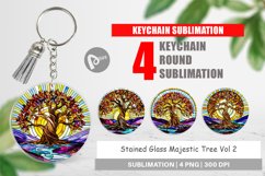 Keychain Stained Glass Tree Product Image 1