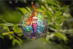Stained Glass Mermaid Wind Spinner Sublimation Bundle