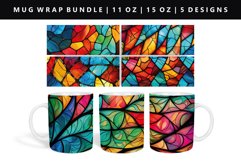 Stained Glass 11oz, 15oz Mug Sublimation | Mug Wrap PNG Product Image 1