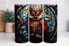 Stained Glass Owl 3D Tumber Bundle Product Image 2