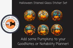 Stained Glass Halloween Stickers Product Image 2