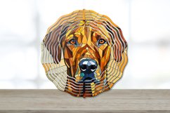 Stained Glass Pattern Rhodesian Ridgeback Stained Glass Rhodesian Ridgeback Dog Wind Spinner Bundle