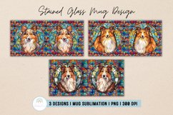 Stained Glass Sheltie Mug Sublimation Bundle Product Image 2