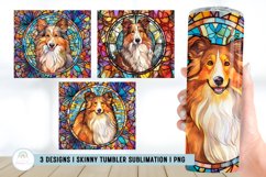 Stained Glass Sheltie Tumble Sublimation Bundle Product Image 1