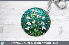 GorgeousStained Glass Keychain design.