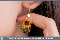 GorgeousStained Glass Teardrop Earrings design.