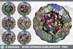 Bundle of six Watercolor Sweet Peas Wind Spinner designs.