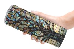 Stained Glass Tree | Tumbler Sublimation Wrap Product Image 6