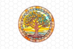 Stained glass tree sublimation designs