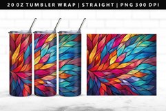 Stained Glass 20oz Tumbler Wrap | Sublimation PNG Design Product Image 1