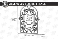 Stained Glass Wedding Welcome Sign Laser Cut Bundle | Floral Product Image 15