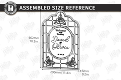 Stained Glass Wedding Welcome Sign Laser Cut Bundle | Floral Product Image 17