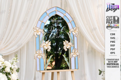 Stained Glass Wedding Welcome Sign Laser Cut Bundle | Floral Product Image 18
