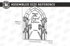Stained Glass Wedding Welcome Sign Laser Cut Bundle | Floral Product Image 19