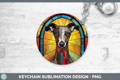 GorgeousStained Glass Keychain design.