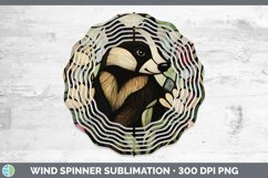 GorgeousStained Glass Woodland Wind Spinner design.