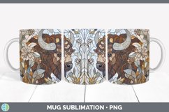 GorgeousStained Glass Woodland Mug Wrap design.