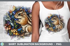 GorgeousStained Glass Woodland Shirt design.