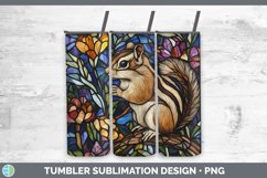 GorgeousStained Glass Woodland Tumbler design.